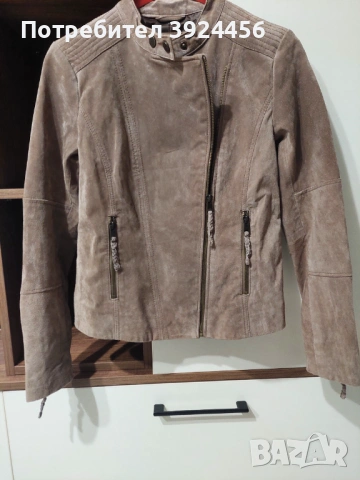 Кожено яке ESPRIT размер S, снимка 3 - Якета - 53274375