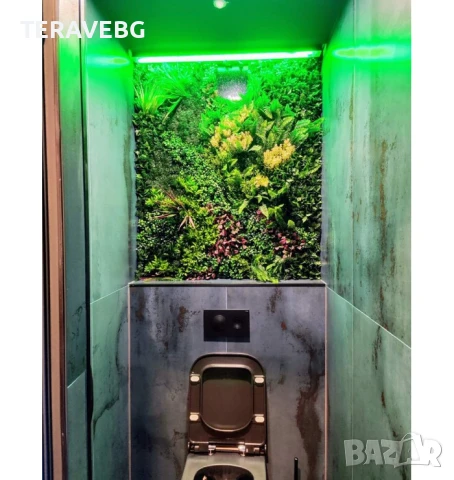 Зелени декоративни пана, снимка 12 - Изкуствени цветя - 50801470