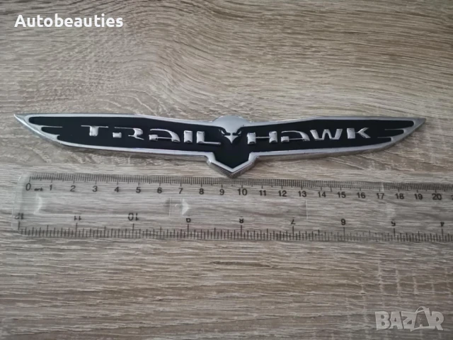 Jeep  Trailhawk черна емблема голям размер, снимка 2 - Аксесоари и консумативи - 50513763