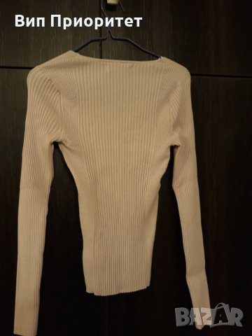дамска бледо лилава блуза с дълъг ръкав спортно елегантна , снимка 3 - Блузи с дълъг ръкав и пуловери - 35956178
