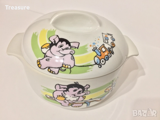 Порцеланов супник Диамант - Разград, детски мотив, снимка 13 - Антикварни и старинни предмети - 40953925