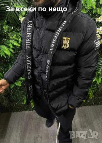 Мъжко черно зимно яке Burberry Код A170