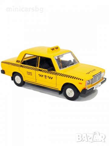 Метални колички: Lada 2107 Taxi - 1:24 (Лада Такси), снимка 1