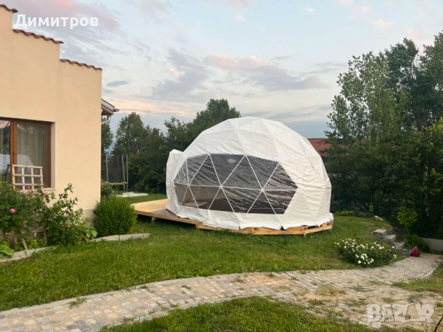 Kуполна къща, палатка, зимна градина, оранжерия, снимка 2 - Други - 53212176