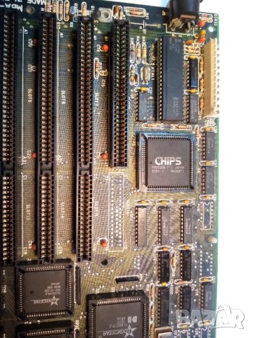 Платка дъно i286 с процесор и памет стар компютър , снимка 2 - Дънни платки - 41228833