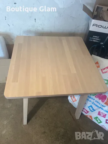 Дървена Маса 70/70см, снимка 3 - Маси - 49586210