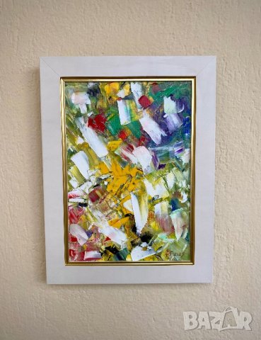 Авторска картина маслени бои с рамка, снимка 3 - Картини - 41529543
