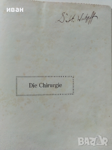 Die Chirurgie - Band V- Kirschner, M. und O. Nordmann - 1927 г., снимка 3 - Антикварни и старинни предмети - 36460717