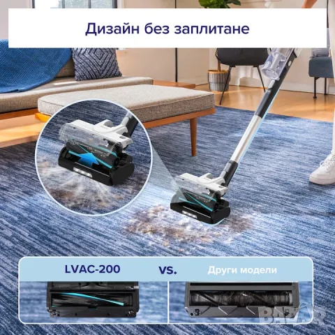 Вертикална прахосмукачка Levoit LVAC-200, снимка 10 - Прахосмукачки - 56185856