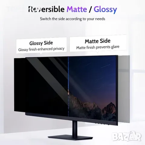 IPROKKO 23,6-инчов екранен филтър за поверителност за монитор 16:9, снимка 5 - Захранвания и кутии - 49500163