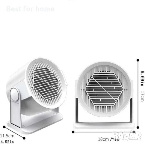  Стилна духалка за дома и офиса ShoFb, снимка 2 - Отоплителни печки - 49738862