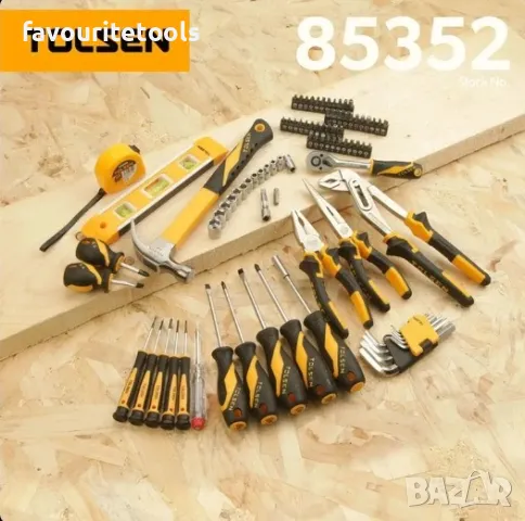 Комплект инструменти Tolsen 89 части, снимка 3 - Куфари с инструменти - 47709387