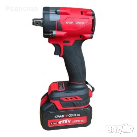 Комплект 2 в 1 KraftRoyal Red Mx Fuel 36V – ъглошлайф + гайковерт,, снимка 2 - Куфари с инструменти - 52842212