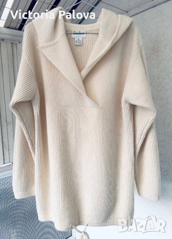 Luxury пуловер/худи NEIMAN MARCUS 100% кашмир, снимка 3 - Блузи с дълъг ръкав и пуловери - 44238302
