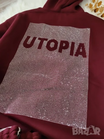 ватирана блуза с камъчета , снимка 4 - Блузи с дълъг ръкав и пуловери - 51174007