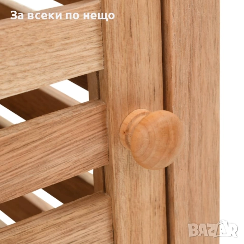 Шкаф за съхранение за баня, орех масив, 39,5x35,5x123 см Код P1084, снимка 4 - Шкафове - 51437459