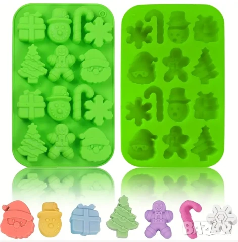 Молд Коледа два размера, три цвята 