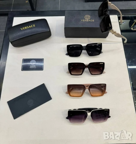 очила с черен обикновен калъф и ув защита versace 