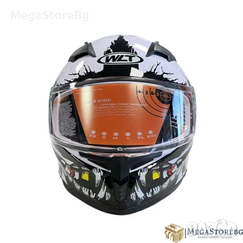 Каска за мотор 108 - размер S - White, снимка 2 - Аксесоари и консумативи - 50526871