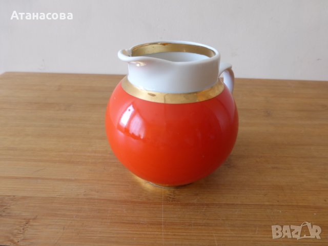 Руска порцеланова каничка за мляко латиера Дулево 1980 г, снимка 5 - Аксесоари за кухня - 41739044