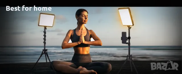 Комплект LED видео осветителни тела, NiceVeedi Studio Light, 2800-6500K, снимка 10 - Светкавици, студийно осветление - 49235913