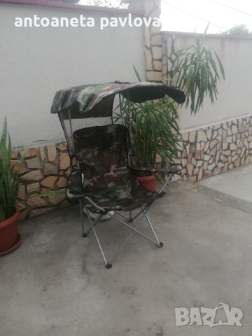 Къмпинг стол със сенник