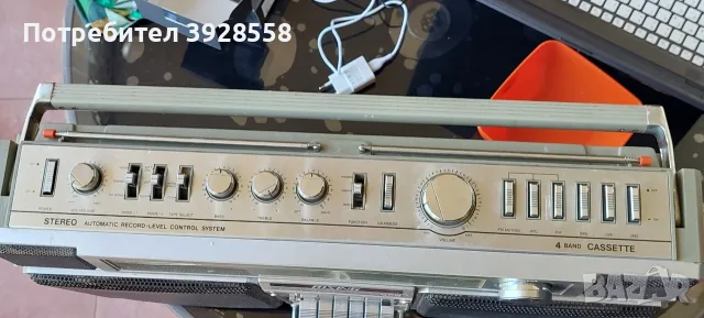 Ретро радио касетофон RIZING -MADE IN JAPAN., снимка 3 - Радиокасетофони, транзистори - 55728384