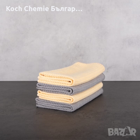 Комплект от две професионални кърпи за почистване и подсушаване на стъкла - Koch Chemie Glass Towel, снимка 3 - Автомивки - 36095246