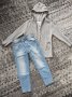 Сет дънки и жилетка Zara р-р 122 см., снимка 1