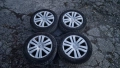джанти със зимни гуми Michelin 5x112 205/55/16 3C0 601 025 B Volkswagen Passat B6 2005-2010, снимка 1