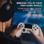 Нов Безжичен контролер за PS4/PC – вибрация, тъчпад, жак за слушалки, снимка 4