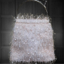 Атрактивна дамска текстилна чанта с кръгли дръжки - различни цветове