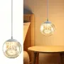 Полилей NexLume Ceiling Crystal Pendant Light с LED кристален клъстер и регулируема височина, снимка 2