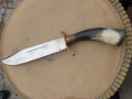 голям ловен нож с кокалена дръжка , снимка 1