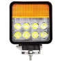 Диоден халоген LED светлини габарит, жълта 12/24V 48W, снимка 3