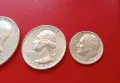 Half-D,Quarter-D&Dime-D,USA-1964г..Сребро!, снимка 5