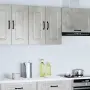 vidaXL Кухненски стенен шкаф, Kalmar, бетонно сив, инженерно дърво, снимка 2
