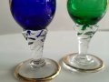 Винтидж Мурано кристални чаши за ракия ликер Murano Италия, снимка 3