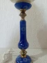 Красива синя порцеланова лампа, снимка 3