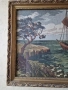 Гоблен "Кораби" с рамка – 119x54 см – Много добро състояние., снимка 3