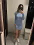 Синя рокля по тялото, снимка 1