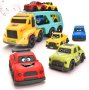 Нов комплект за малки деца Играчки Транспортни коли 1-3 год.