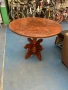 2507    трапезна  дървена кръгла маса 90 см -цена 35 лв              смр - дървен материал , стругов, снимка 1