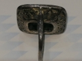 Стар дамски сребърен пръстен с оникс , снимка 6