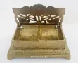 Месингова кутия за пощенски марки в стил Art Nouveau., снимка 2
