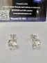 Сребърни обеци с мойсанит (Диамант) 1 карат, снимка 9