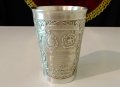Чаша от калай за вино с немски гербове., снимка 1 - Антикварни и старинни предмети - 41899788