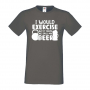 Мъжка тениска I Would Exercise But It Makes Me Spill My Beer 2,Бира,Бирфест,Beerfest,Подарък,Изненад, снимка 1