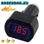 Универсален тестер за акумулатор с Led дисплей Дигитален волтметър за запалка на кола и камион без м, снимка 6