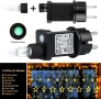 Светлинна завеса 12 звездички, 138 LED, 8 режима, таймер, 2.3 м х 1 м, снимка 3